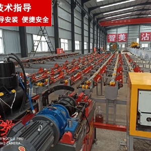 數控鋸切套絲打磨生產線